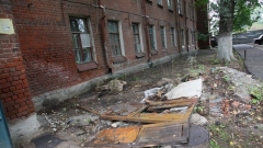 В Казани горело заброшенное здание артиллерийского училища