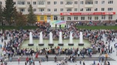 Новости  - В Казани на площади у ДК им. Саид-Галеева открыли обновленный фонтан