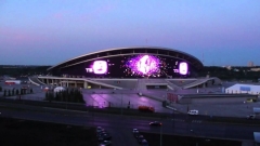 Новости  - Медиафасад «Казань Арены» превратится в экран крупного автокинотеатра