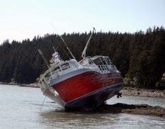 Новости  - В Казани на Волге сел на мель теплоход