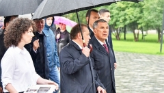 Новости  - Президент РТ открыл в Нижнекамске обновленную площадь им. Лемаева