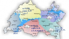 Сегодня по республике временами ожидается снег и мокрый снег