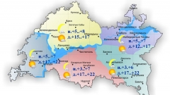 Сегодня по республике местами небольшой дождь