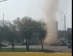 Новости  - Жители Набережных Челнов сообщают о мини-смерче