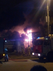 Новости  - В Казани ночью сгорело кафе «Добрый дядя»